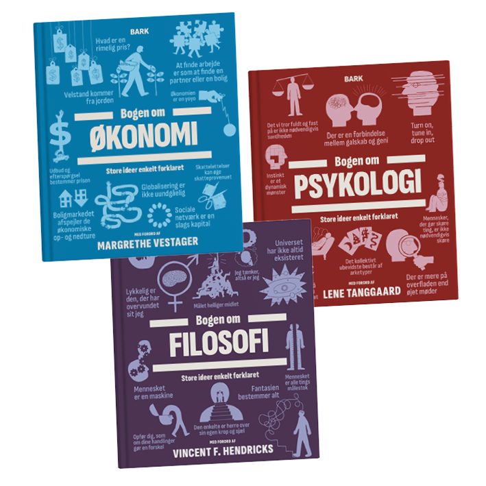 Bogpakke med Bogen om Økonomi, Psykologi og Filosofi