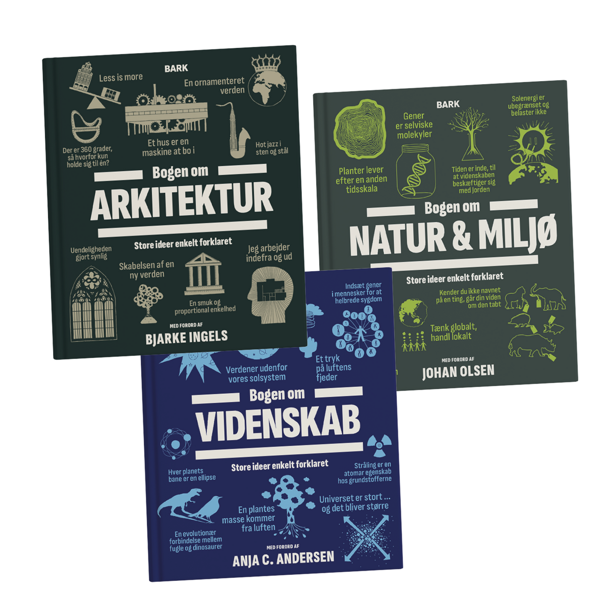 Bogpakke: Arkitektur, Natur & Miljø og Videnskab