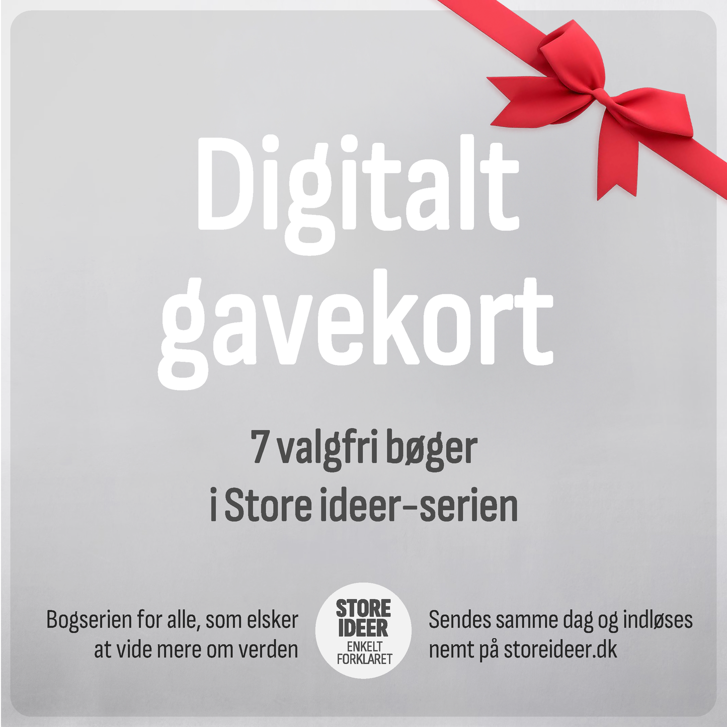 Digitalt gavekort til Store ideer-serien